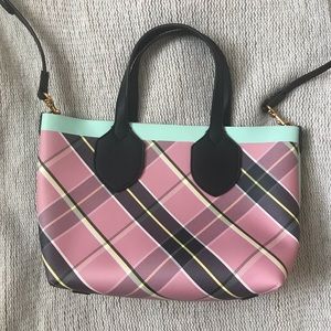 NWOT Banana Republic Plaid Mini Tote